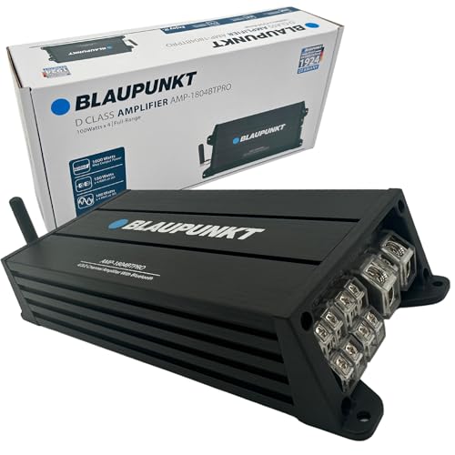 Blaupunkt AMP1804BTPRO - 1600 Watts 4/3/2-Channel 2 Ohm Stable Amplifier Blaupunkt AMP1804BTPRO - 1600 Watts 4/3/2-Channel 2 Ohm Stable Amplifier